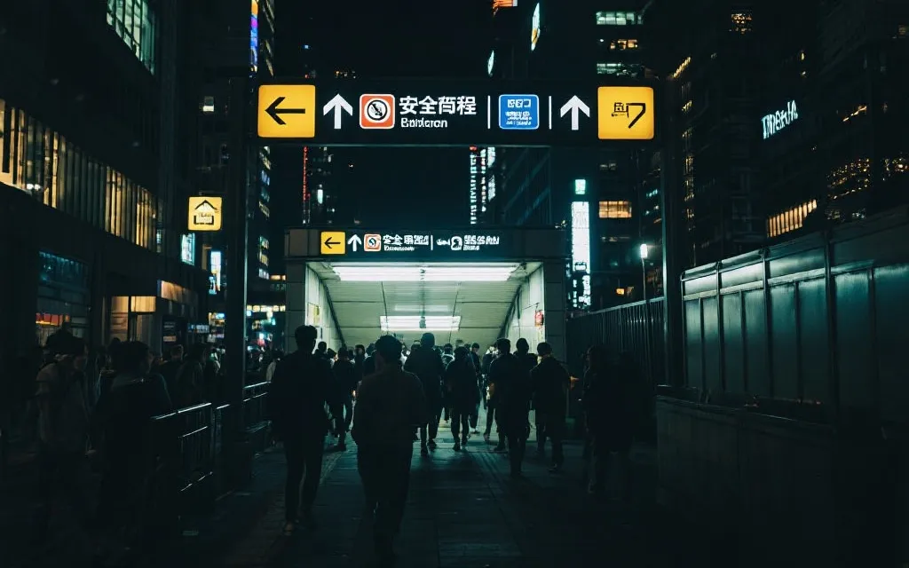 比赛夜赛后城市公共交通与人群动线：安全回程的规划感